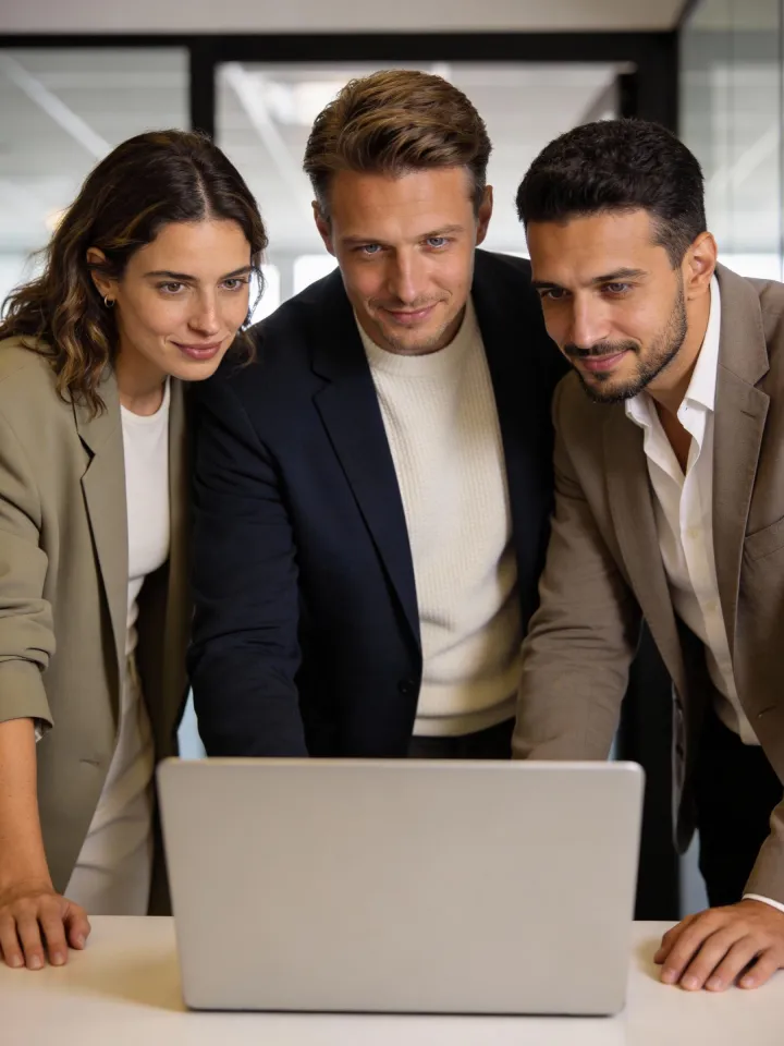 Empresário revendo relatórios